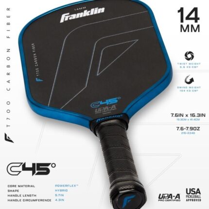 C45° PowerFlex Spin Paddle for Competitive Pickleball